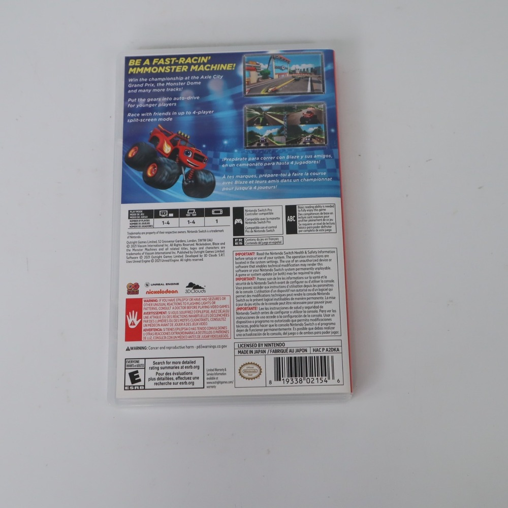 Blaze and the Monster Machines: Axle City Racers (Nintendo Switch, 2021) - Picture 2 of 6